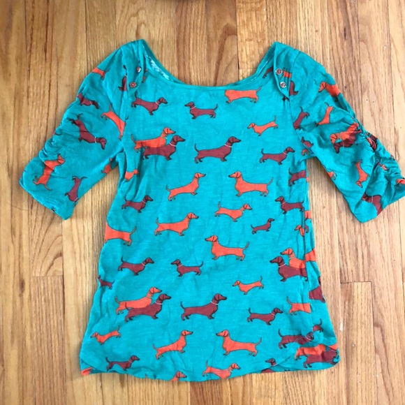 dachshund shirt anthropologie